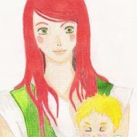 Kushina a baby Naruto